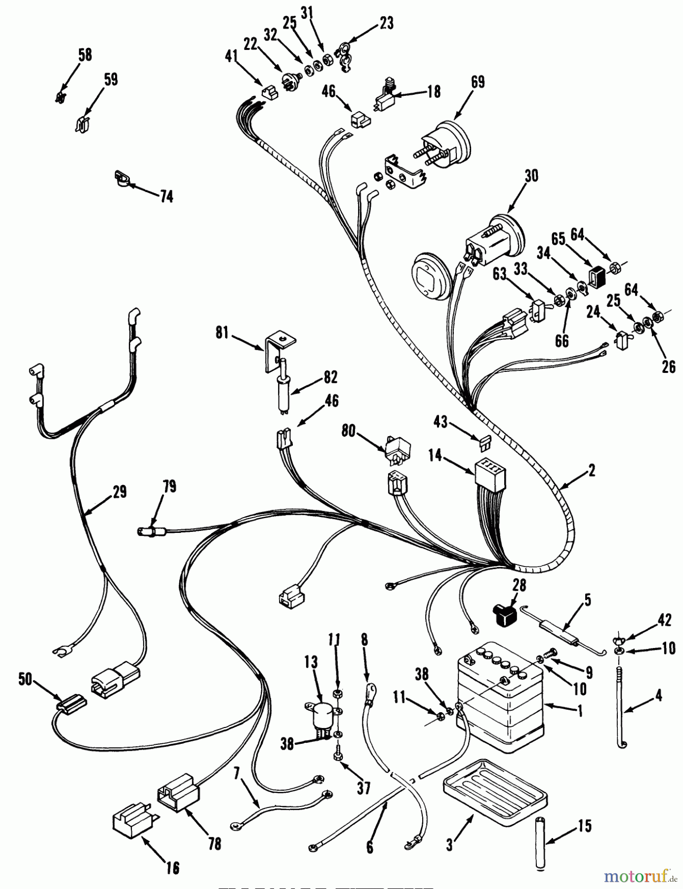 Toro Neu Mowers, Lawn & Garden Tractor Seite 1 32-16BE01 (216-H) - Toro 216-H Tractor, 1990 ELECTRICAL SYSTEM
