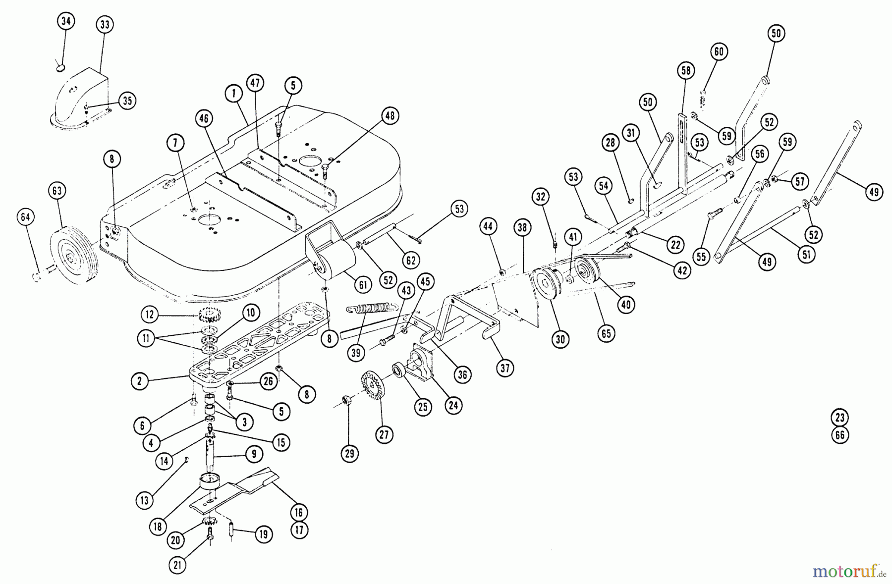  Toro Neu Mowers, Lawn & Garden Tractor Seite 1 34E (34E) - Toro 34E Lawn Ranger, 1964 32
