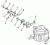 Toro 41-20O801 (520-8) - 520-8 Garden Tractor, 1990 Ersatzteile CHOKE LINKAGE