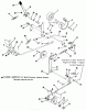 Toro 41-20O801 (520-8) - 520-8 Garden Tractor, 1990 Ersatzteile CLUTCH, BRAKE AND SPEED CONTROL LINKAGE-520-8