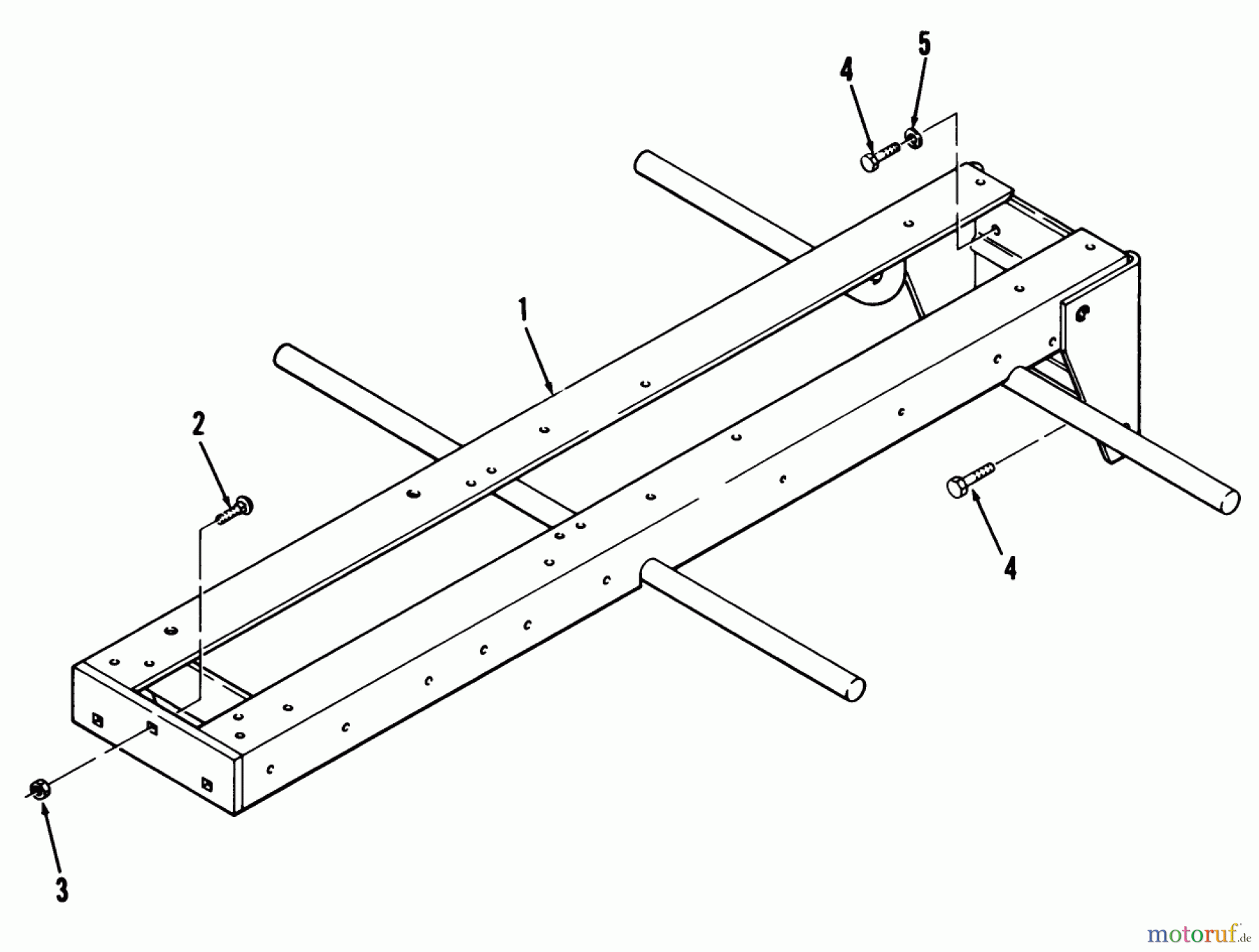 Toro Neu Mowers, Lawn & Garden Tractor Seite 1 41-20O801 (520-8) - Toro 520-8 Garden Tractor, 1990 FRAME