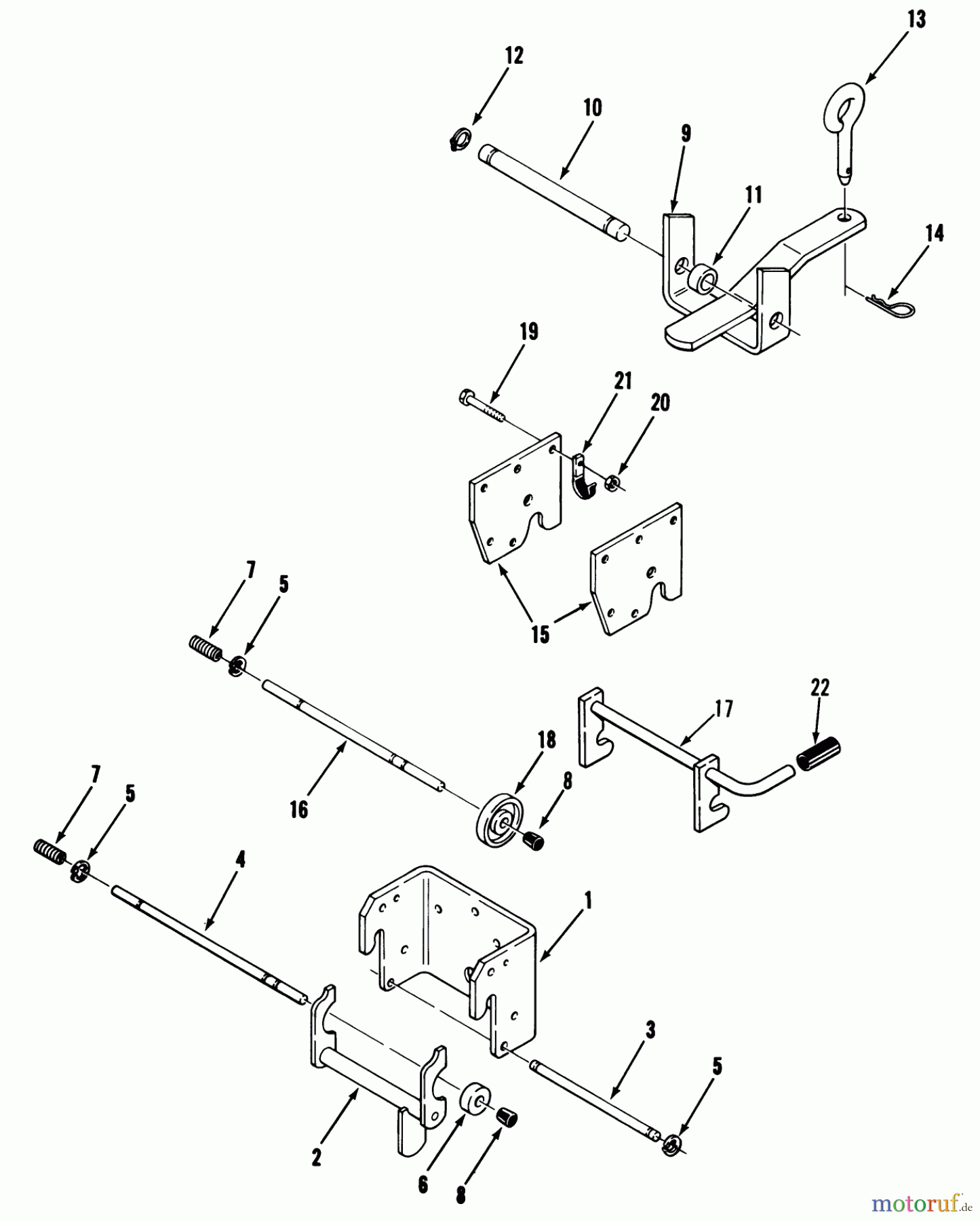 Toro Neu Mowers, Lawn & Garden Tractor Seite 1 41-20O801 (520-8) - Toro 520-8 Garden Tractor, 1990 HITCHES