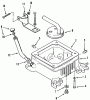 Toro 41-20O801 (520-8) - 520-8 Garden Tractor, 1990 Ersatzteile OIL BASE FILL TUBE AND BRACKET