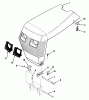 Toro 41-20O801 (520-8) - 520-8 Garden Tractor, 1990 Ersatzteile SHEET METAL AND COVERS #1