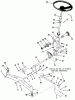 Toro 41-20OE02 (520-H) - 520-H Garden Tractor, 1991 (1000001-1999999) Ersatzteile FRONT AXLE AND STEERING