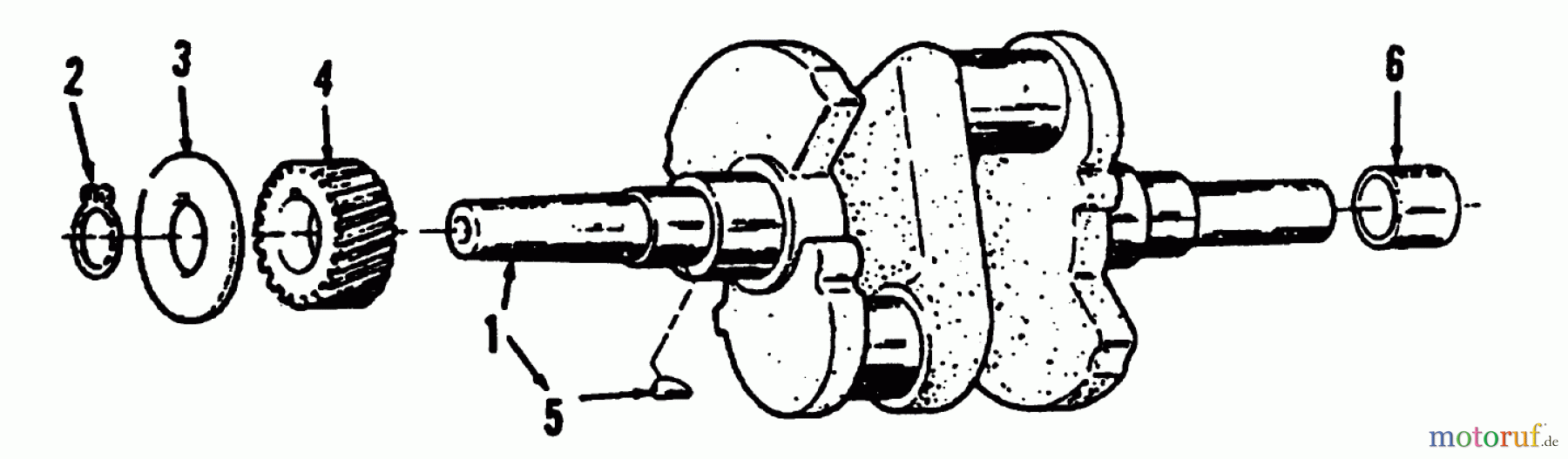 Toro Neu Mowers, Lawn & Garden Tractor Seite 1 41-20OE03 (520-H) - Toro 520-H Garden Tractor, 1992 (2000001-2999999) CRANKSHAFT