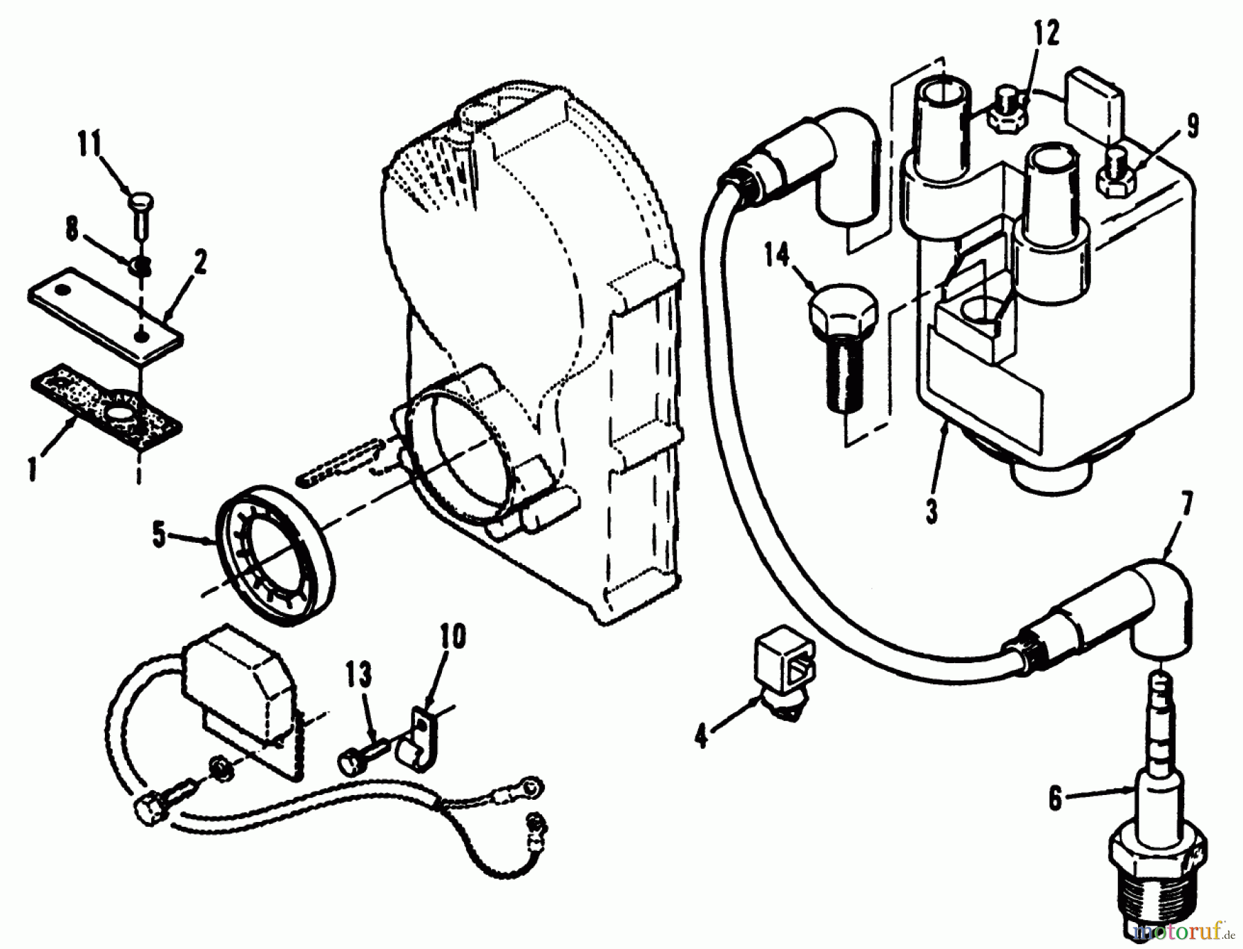 Toro Neu Mowers, Lawn & Garden Tractor Seite 1 41-20OE03 (520-H) - Toro 520-H Garden Tractor, 1992 (2000001-2999999) IGNITION-ELECTRONIC