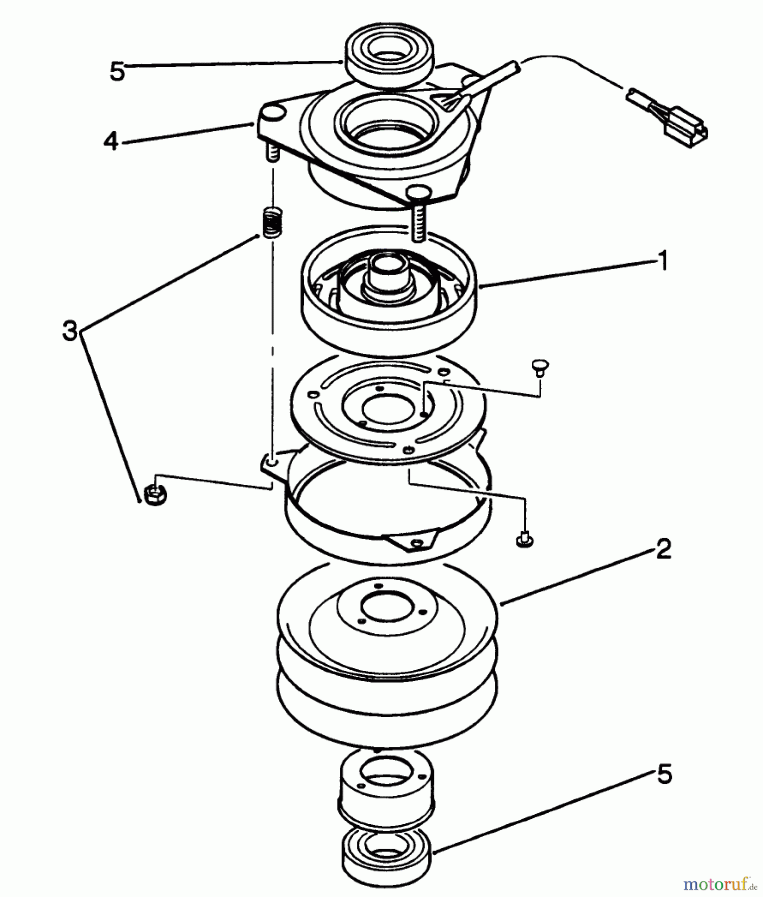 Toro Neu Mowers, Lawn & Garden Tractor Seite 1 42-16BE01 (246-H) - Toro 246-H Yard Tractor, 1992 (2000001-2999999) CLUTCH ASSEMBLY 78-6990
