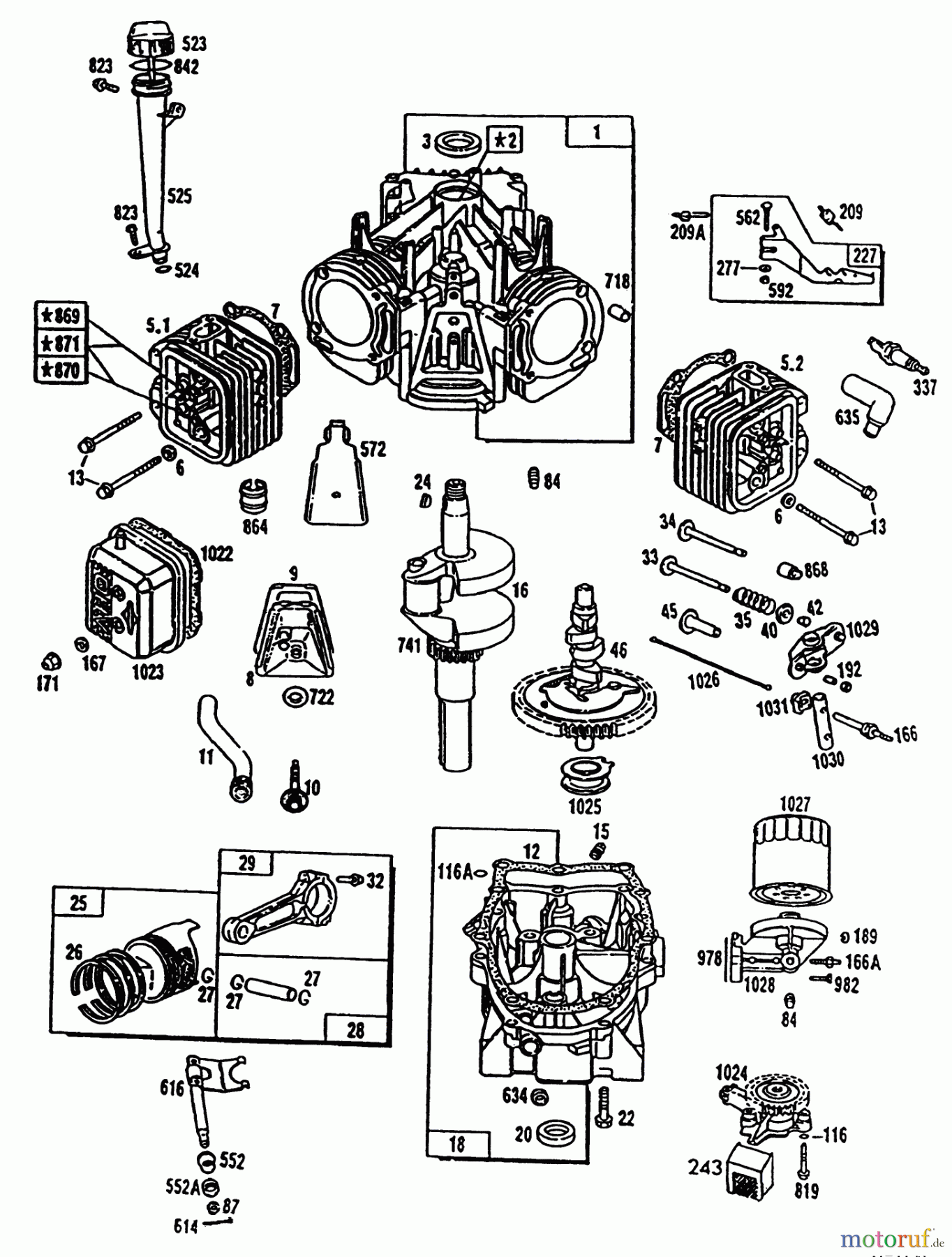 Toro Neu Mowers, Lawn & Garden Tractor Seite 1 42-16BE01 (246-H) - Toro 246-H Yard Tractor, 1992 (2000001-2999999) ENGINE TORO POWER PLUS #1
