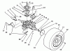 Toro 42-16BE01 (246-H) - 246-H Yard Tractor, 1992 (2000001-2999999) Ersatzteile REAR WHEEL AND TRANSMISSION ASSEMBLY
