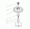 Toro 59155 - Mulcher Kit, 32" Mower Ersatzteile SPINDLE ASSEMBLY NO. 28-4280