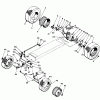 Toro 55001 - Compact Suburban Lawn Tractor, 1968 (8000001-8999999) Ersatzteile WHEEL AND AXLE ASSEMBLY