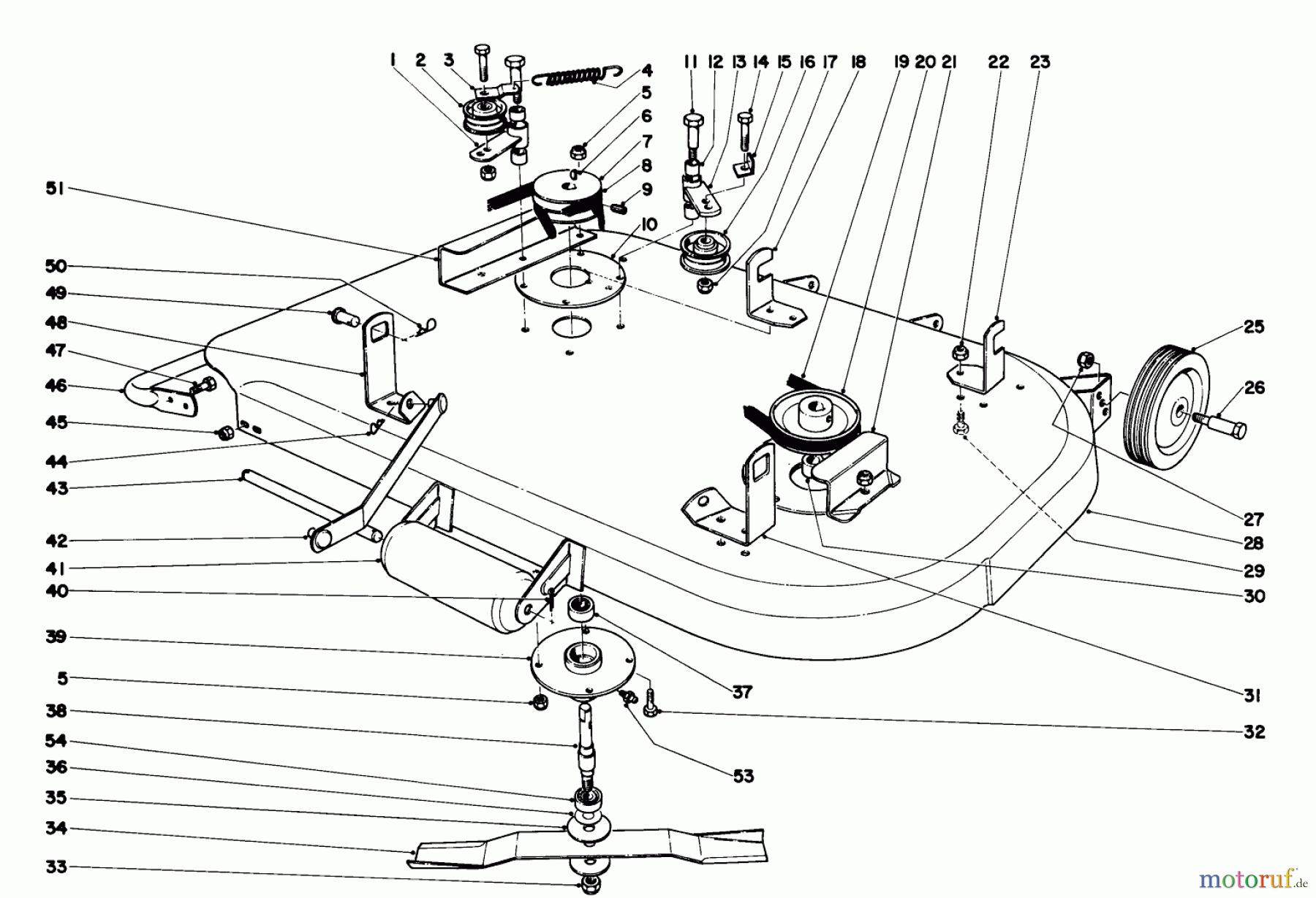  Toro Neu Mowers, Lawn & Garden Tractor Seite 1 55002 (935) - Toro 935 Recoil Lawn Tractor, 1969 (9000001-9999999) 36