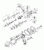 Toro 55003 (800) - 800 Recoil Lawn Tractor, 1970 (0000001-0999999) Ersatzteile TRANSAXLE MODEL NO. 615 PARTS LIST