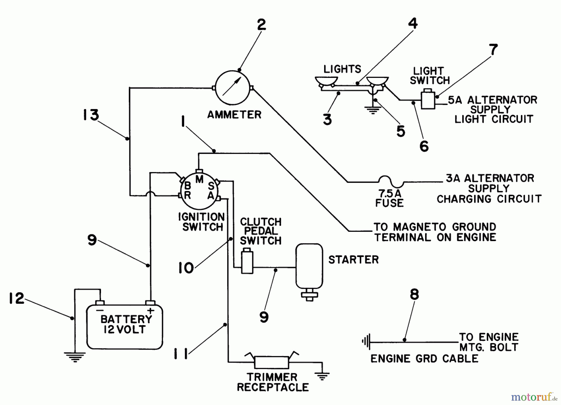 Toro Neu Mowers, Lawn & Garden Tractor Seite 1 55055 (800) - Toro 800 Electric Lawn Tractor, 1971 (1000001-1999999) ELECTRICAL SCHEMATIC