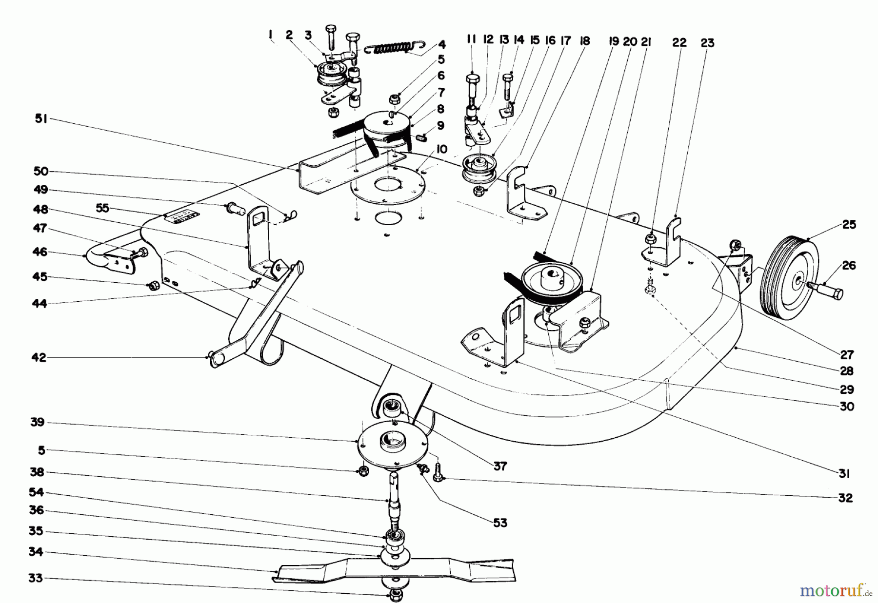 Toro Neu Mowers, Lawn & Garden Tractor Seite 1 55152 (888) - Toro 888 Toromatic Tractor, 1970 (0000001-0999999) 36