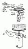 Toro 55256 (888) - 888 matic Tractor, 1971 (1000001-1999999) Ersatzteile ALTERNATOR AND STARTER ASSEMBLY