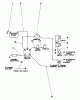 Toro 55256 (888) - 888 matic Tractor, 1971 (1000001-1999999) Ersatzteile ELECTRICAL SCHEMATIC WIRING SCHEMATIC FOR ENGINE 221-376 (190707-0626)