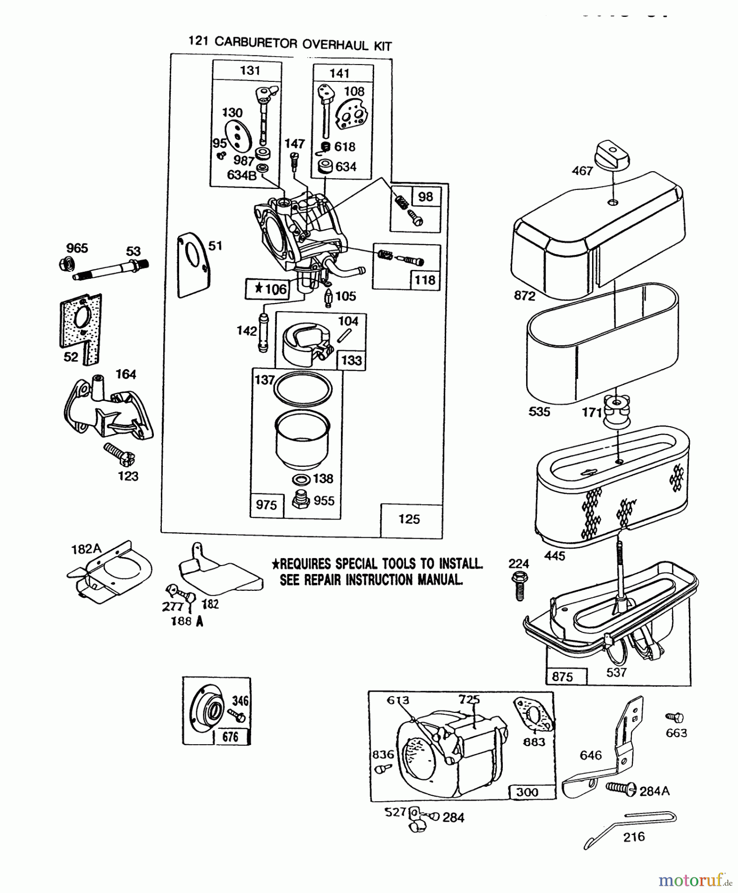 Toro Neu Mowers, Rear-Engine Rider 56176 (12-32) - Toro 12-32 Rear Engine Rider, 1991 (1000001-1999999) BRIGGS & STRATTON MODEL NO. 286707-0119-01 #2