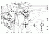 Toro 55256 (888) - 888 matic Tractor, 1971 (1000001-1999999) Ersatzteile HOOD AND ENGINE ASSEMBLY
