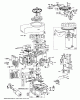 Toro 55256 (888) - 888 matic Tractor, 1971 (1000001-1999999) Ersatzteile MODEL 190707-0142 ENGINE ASSEMBLY (ELECTRIC START) BRIGGS & STRATTON