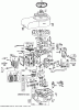 Toro 55256 (888) - 888 matic Tractor, 1971 (1000001-1999999) Ersatzteile MODEL 190707-0626 ENGINE ASSEMBLY (ELECTRIC START) BRIGGS & STRATTON