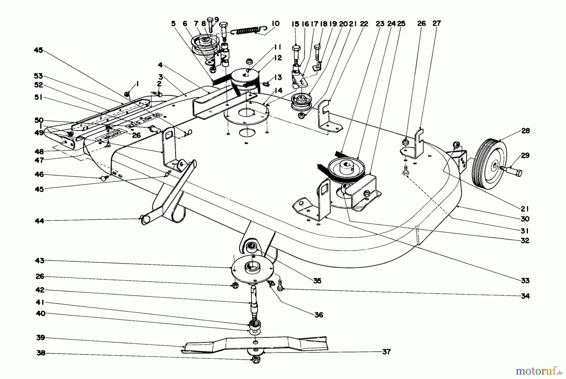 Toro Neu Mowers, Lawn & Garden Tractor Seite 1 55275 (888) - Toro 888 Toromatic Tractor, 1972 (2000001-2999999) 36