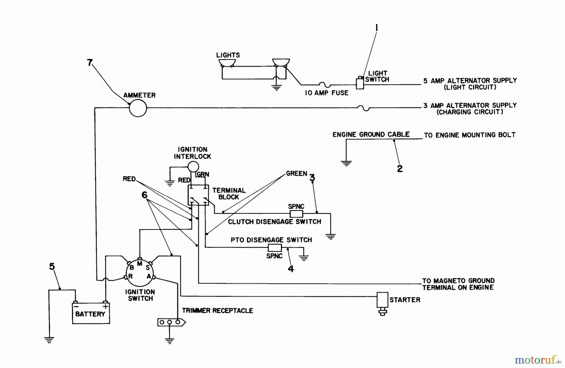 Toro Neu Mowers, Lawn & Garden Tractor Seite 1 55275 (888) - Toro 888 Toromatic Tractor, 1972 (2000001-2999999) ELECTRICAL SCHEMATIC