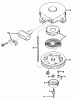 Toro 57111 - 32" Lawn Tractor, 1971 (1000001-1999999) Ersatzteile MODEL 590420 REWIND STARTER ASSEMBLY (RECOIL)