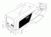 Toro 57300 (8-32) - 8-32 Front Engine Rider, 1978 (8000001-8999999) Ersatzteile HOOD ASSEMBLY MODEL 57300