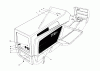Toro 57360 (11-32) - 11-32 Lawn Tractor, 1979 (9000001-9999999) Ersatzteile HOOD ASSEMBLY MODEL 57300