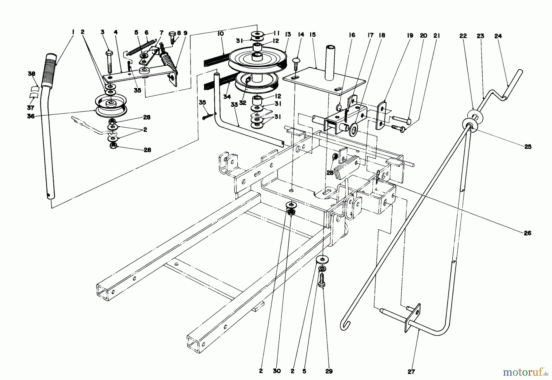  Toro Neu Mowers, Lawn & Garden Tractor Seite 1 57360 (11-32) - Toro 11-32 Lawn Tractor, 1980 (0000001-0999999) 36