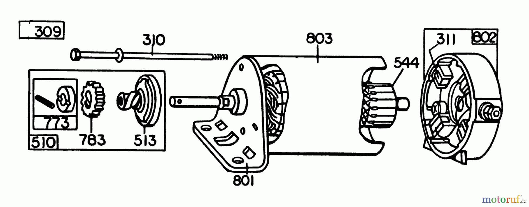 Toro Neu Mowers, Lawn & Garden Tractor Seite 1 57360 (11-32) - Toro 11-32 Lawn Tractor, 1980 (0000001-0999999) BRIGGS & STRATTON MODEL 191707-5641-01 (MODEL 57300) #2