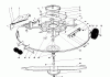 Toro 57360 (11-32) - 11-32 Lawn Tractor, 1980 (0000001-0999999) Ersatzteile CUTTING DECK