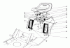 Toro 57360 (11-32) - 11-32 Lawn Tractor, 1980 (0000001-0999999) Ersatzteile REAR BODY & SEAT ASSEMBLY