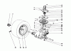 Toro 57360 (11-32) - 11-32 Lawn Tractor, 1980 (0000001-0999999) Ersatzteile TRANSAXLE & CLUTCH ASSEMBLY