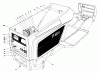Toro 57360 (11-32) - 11-32 Lawn Tractor, 1981 (1000001-1999999) Ersatzteile HOOD ASSEMBLY MODEL 57360