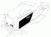 Toro 57300 (8-32) - 8-32 Front Engine Rider, 1983 (3000001-3999999) Ersatzteile HOOD ASSEMBLY MODEL 57300