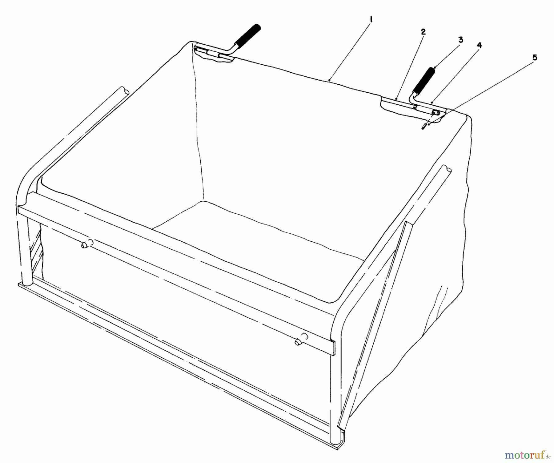 Toro Neu Mowers, Lawn & Garden Tractor Seite 1 57300 (8-32) - Toro 8-32 Front Engine Rider, 1983 (3000001-3999999) LEAF BAG MODEL 59123 (FOR USE ON TWIN BAGGER GRASS CATCHER) (OPTIONAL)
