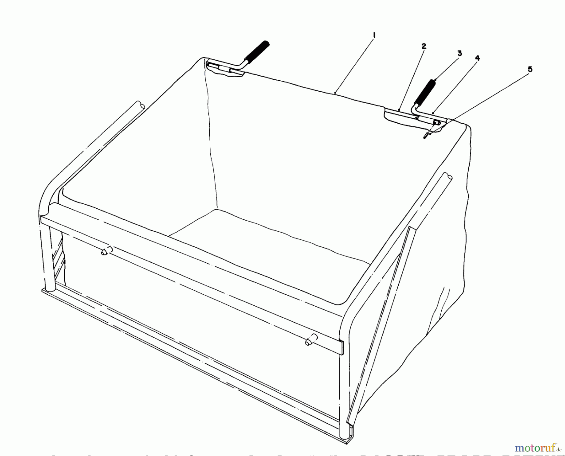  Toro Neu Mowers, Lawn & Garden Tractor Seite 1 57360 (11-32) - Toro 11-32 Lawn Tractor, 1984 (4000001-4999999) LEAF BAG MODEL 59123 (FOR USE ON TWIN BAGGER GRASS CATCHER)(OPTIONAL)
