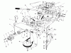 Toro 57300 (8-32) - 8-32 Front Engine Rider, 1985 (5000001-5999999) Ersatzteile FRAME & PULLEY ASSEMBLY 36" SNOWTHROWER ATTACHMENT MODEL NO. 59160 (OPTIONAL)