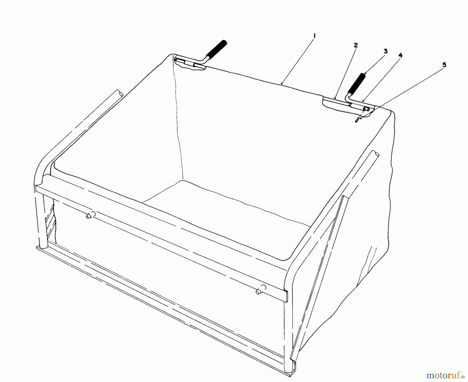 Toro Neu Mowers, Lawn & Garden Tractor Seite 1 57360 (11-32) - Toro 11-32 Lawn Tractor, 1985 (5000001-5999999) LEAF BAG MODEL 59123 (FOR USE ON TWIN BAGGER GRASS CATCHER)(OPTIONAL)