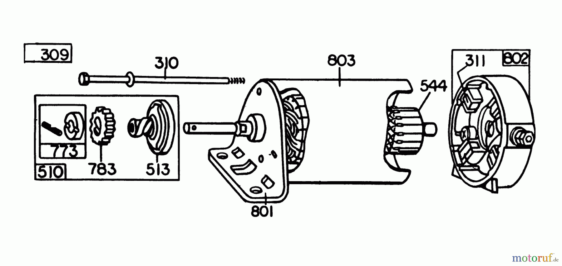 Toro Neu Mowers, Lawn & Garden Tractor Seite 1 57356 (11-42) - Toro 11-42 Lawn Tractor, 1979 (9000001-9999999) BRIGGS & STRATTON MODEL 252707-0177-01