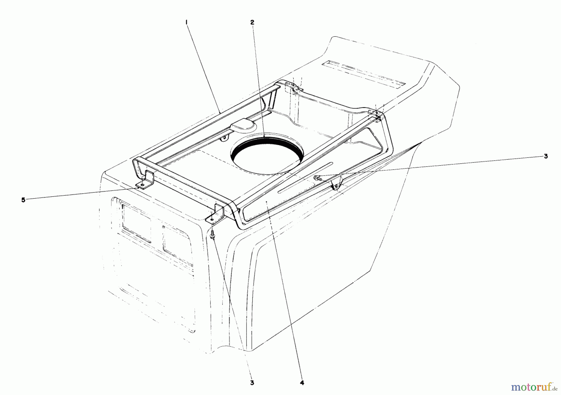  Toro Neu Mowers, Lawn & Garden Tractor Seite 1 57356 (11-42) - Toro 11-42 Lawn Tractor, 1979 (9000001-9999999) HOOD DUCT ASSEMBLY