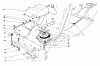 Toro 57357 (11-44) - 11-44 Lawn Tractor, 1982 (2000001-2999999) Ersatzteile CLUTCH & PULLEY ASSEMBLY