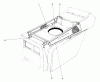 Toro 57357 (11-44) - 11-44 Lawn Tractor, 1982 (2000001-2999999) Ersatzteile HOOD DUCT ASSEMBLY