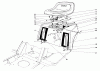 Toro 57357 (11-44) - 11-44 Lawn Tractor, 1982 (2000001-2999999) Ersatzteile REAR BODY & SEAT ASSEMBLY