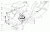 Toro 57356 (11-42) - 11-42 Lawn Tractor, 1983 (3000001-3999999) Ersatzteile CLUTCH & PULLEY ASSEMBLY