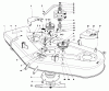 Toro 57356 (11-42) - 11-42 Lawn Tractor, 1983 (3000001-3999999) Ersatzteile CUTTING DECK