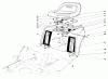 Toro 57356 (11-42) - 11-42 Lawn Tractor, 1983 (3000001-3999999) Ersatzteile REAR BODY & SEAT ASSEMBLY